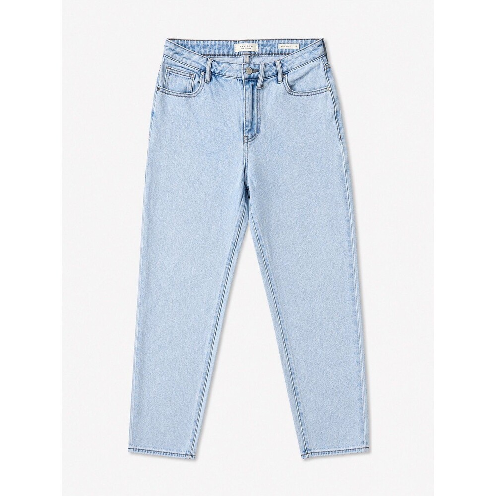 PacSun Los Angeles High Rise Mom Jeans Size 28 Vintage Light Wash Denim